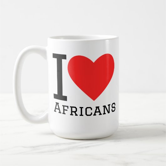Ich liebe Afrikaner Kaffeetasse (Links)