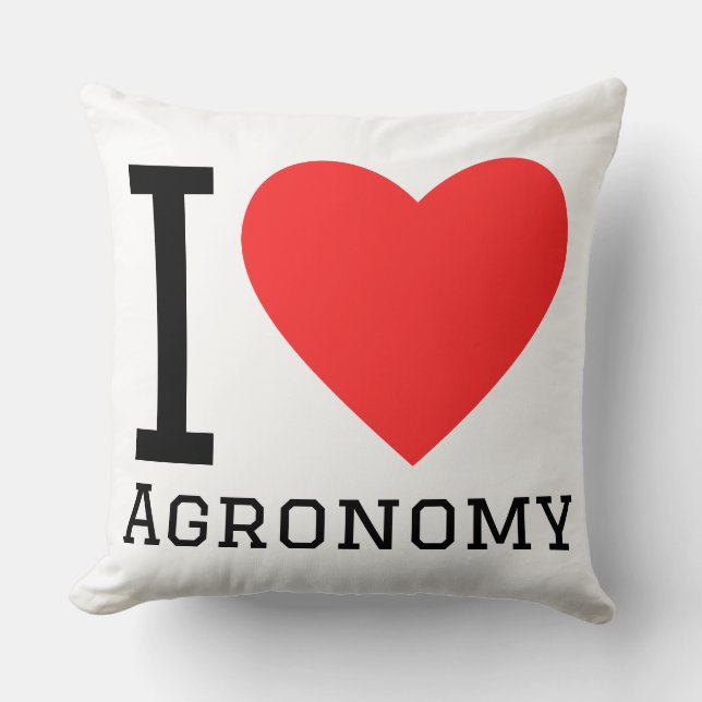 Ich liebe Agronomie  Kissen (Vorderseite)