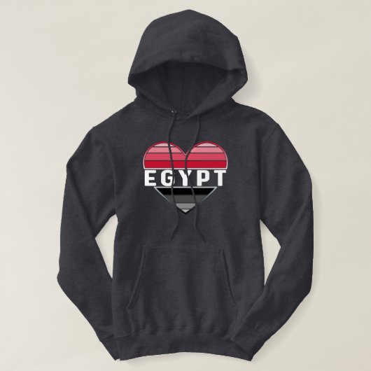 Ich Liebe Ägypten, ägyptisches Herz Hoodie (Design vorne)