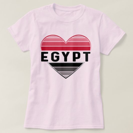 Ich Liebe Ägypten, ägyptisches Herz T-Shirt (Design vorne)