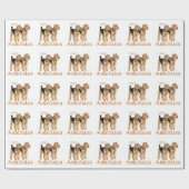 Ich liebe Airedales Geschenkpapier (Flach)