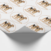 Ich liebe Airedales Geschenkpapier (Ecke)