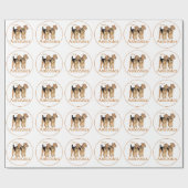 Ich liebe Airedales Geschenkpapier (Flach)