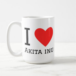 Ich liebe Akita inu Kaffeetasse