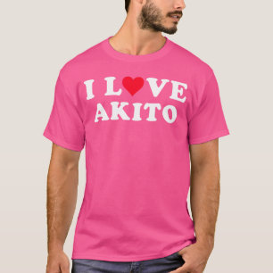 Ich liebe Akito passende Freundin Freund Akito N T-Shirt