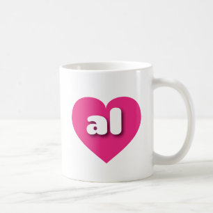 Ich liebe Alabama - al heiß rosa Herz  Kaffeetasse