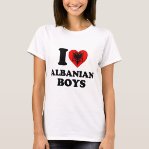 Ich liebe albanische Jungen T-Shirt