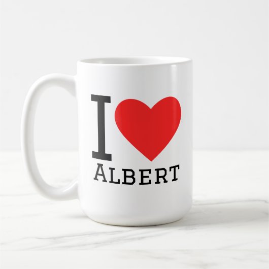 Ich liebe Albert Kaffeetasse (Links)