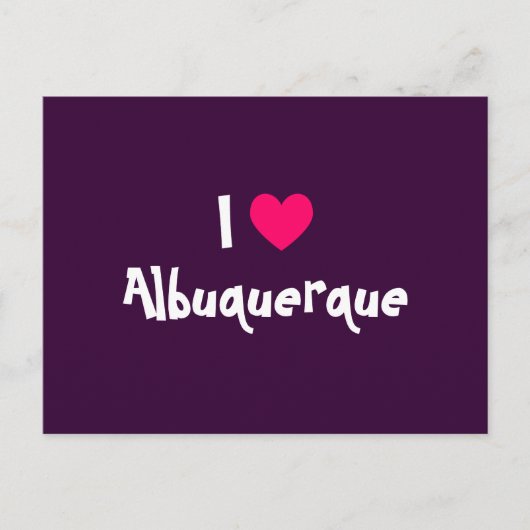 Ich liebe Albuquerque Postkarte (Vorderseite)