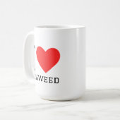 Ich liebe Algen Kaffeetasse (Vorderseite Links)