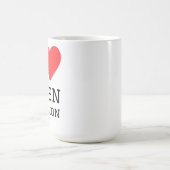 Ich liebe Alien-Invasion Kaffeetasse (Mittel)