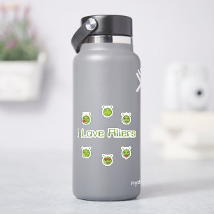 Ich liebe Aliens Aufkleber