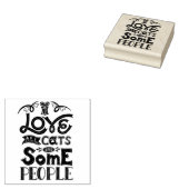 Ich Liebe alle Katzen Gummistempel (Stempel)