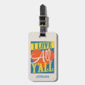 Ich Liebe alle Y Gepäckanhänger (Vorderseite vertikal)