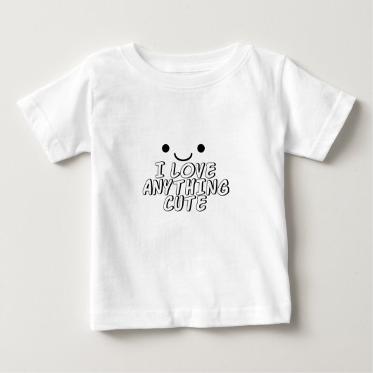 Ich Liebe Alles Niedlich Baby T-shirt (Vorderseite)