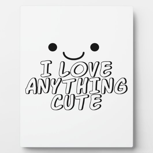 Ich Liebe Alles Niedlich Fotoplatte (Vorderseite)