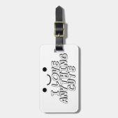 Ich Liebe Alles Niedlich Gepäckanhänger (Vorderseite vertikal)