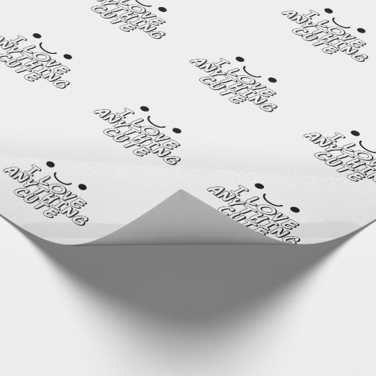 Ich Liebe Alles Niedlich Geschenkpapier (Ecke)