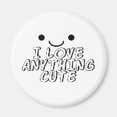 Ich Liebe Alles Niedlich Magnet (Vorne)