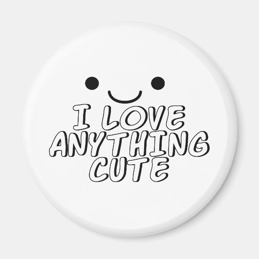 Ich Liebe Alles Niedlich Magnet (Vorne)