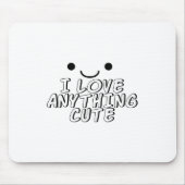 Ich Liebe Alles Niedlich Mousepad (Vorne)