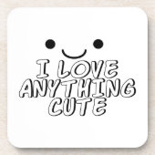 Ich Liebe Alles Niedlich Untersetzer (Vorderseite)