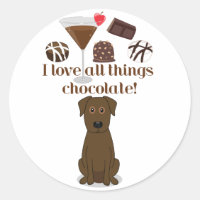 Ich Liebe alles Schokolade! Fun Stickers