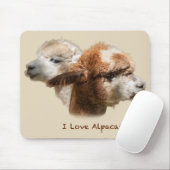 Ich liebe Alpaka-Mauspad Mousepad (Mit Mouse)
