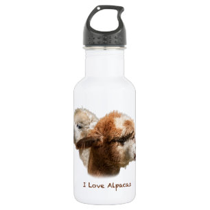 Ich liebe Alpakas Trinkflasche