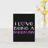 Ich Liebe als Meemaw Niedlich Cool Mee-maw Karte (Gelbe Blume)