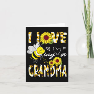 Ich Liebe als Oma Sonnenblume Biene Lover Mother' Karte
