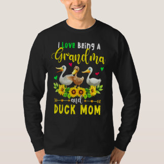 Ich Liebe als Oma und Ente Mama Niedlich Duck Sunf T-Shirt
