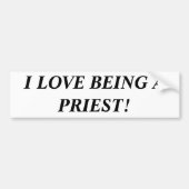 Ich Liebe als Priester Autoaufkleber (Vorne)