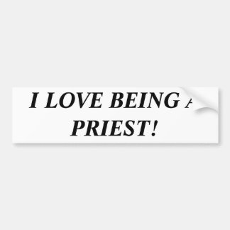Ich Liebe als Priester Autoaufkleber