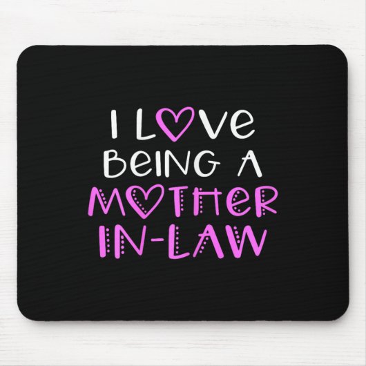 Ich Liebe als Schwiegermutter Niedlich Cool Mousepad (Vorne)