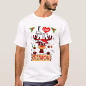 Ich Liebe als Stepmutr Reindeer Weihnachtsfest Xm T-Shirt (Vorderseite)