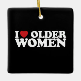 Ich liebe ältere Frauen, ich liebe Groovy Keramikornament