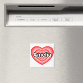 Ich Liebe Amelia. Ich Liebe dich Amelia. Herz Magnet (In Situ (Geschirrspüler))