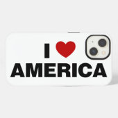 Ich liebe Amerika iPhone Hülle (Rückseite (Horizontal))
