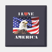 Ich liebe Amerika Magnet (Vorne)
