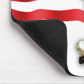 Ich Liebe Amerika. Retro-Button Mousepad (Ecke)