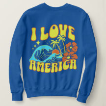 Ich liebe Amerika Sweatshirt für Frauen