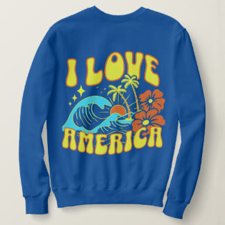 Ich liebe Amerika Sweatshirt für Frauen