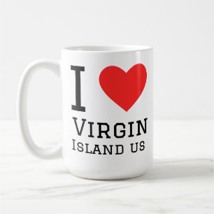 Ich liebe Amerikanische Jungferninseln uns  Kaffeetasse