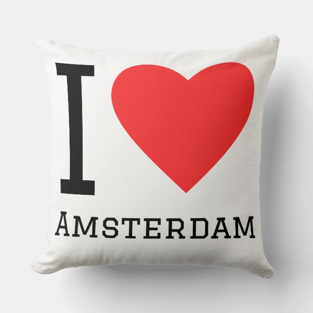 Ich liebe Amsterdam  Kissen (Vorderseite)