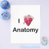 Ich Liebe Anatomie mit menschlichem Herzen! Flyer (Einzeln)
