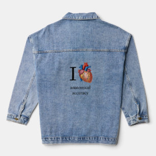 Ich liebe anatomische Genauigkeit  Jeansjacke