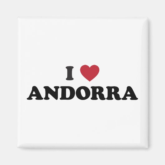Ich liebe Andorra Magnet (Vorne)
