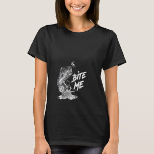 Ich liebe Angeln, also beiß mich lustig T-Shirt