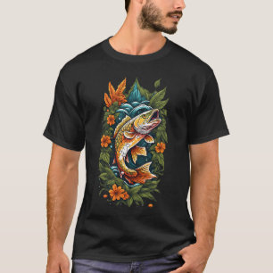 Ich liebe Angeln, lustige Tatsache. Forellenzeit T-Shirt